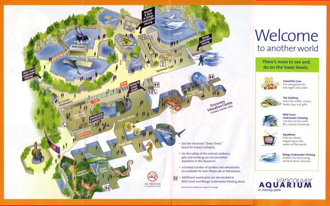 ਨਕਸ਼ਾ ਦੇ ਵੈਨਕੂਵਰ aquarium