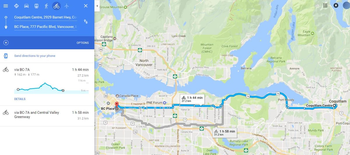 translink ਸਾਈਕਲ ਨਕਸ਼ਾ