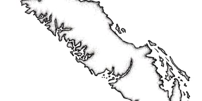 ਨਕਸ਼ਾ ਦੇ ਵੈਨਕੂਵਰ ਟਾਪੂ ਰੇਖਾ