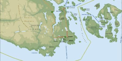 ਨਕਸ਼ਾ ਦੇ saanich ਵੈਨਕੂਵਰ island